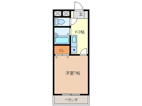 ハイツヤマオの物件間取画像